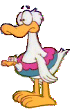 Wade the Duck from Garfield and Friends.